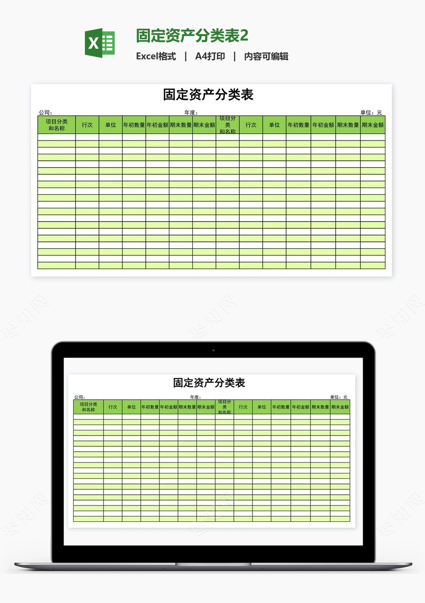 固定资产分类表2