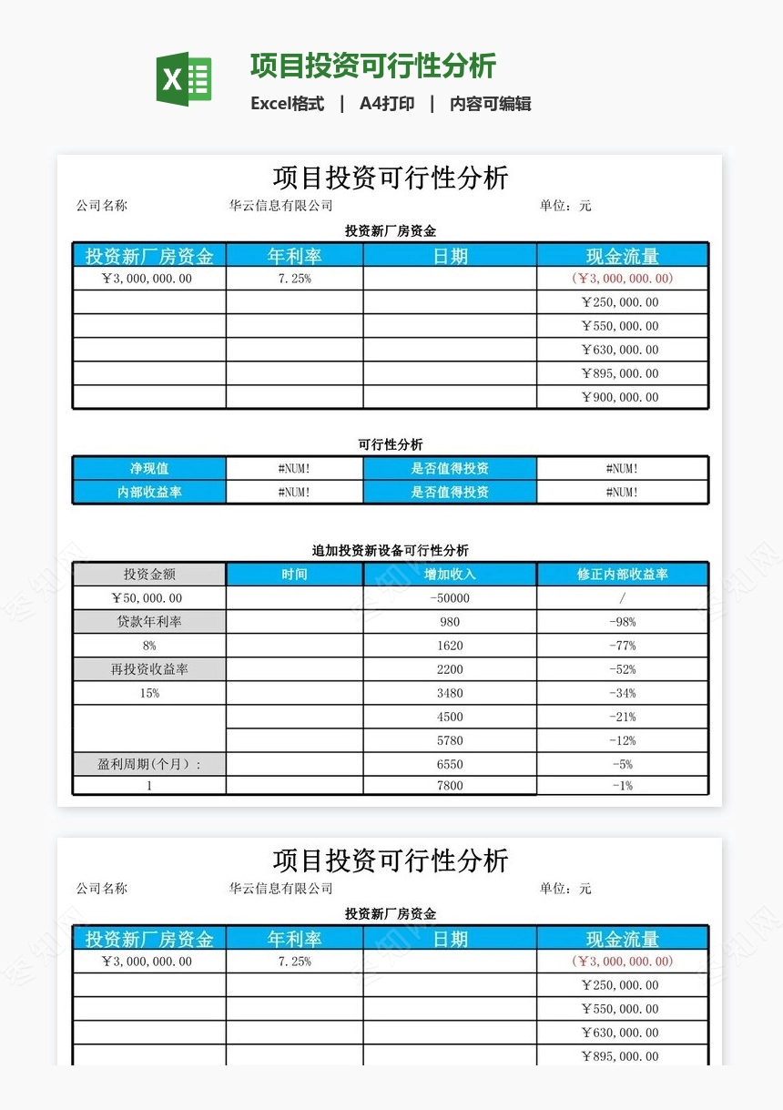 项目投资可行性分析