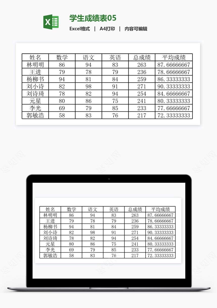 学生成绩表05